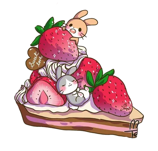 🍰 Стикер «Pink Bunny» для Telegram