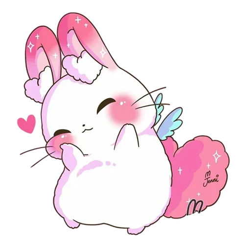❤️ Стикер «Pink Bunny» для Telegram