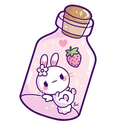 🍾 Стикер «Pink Bunny» для Telegram