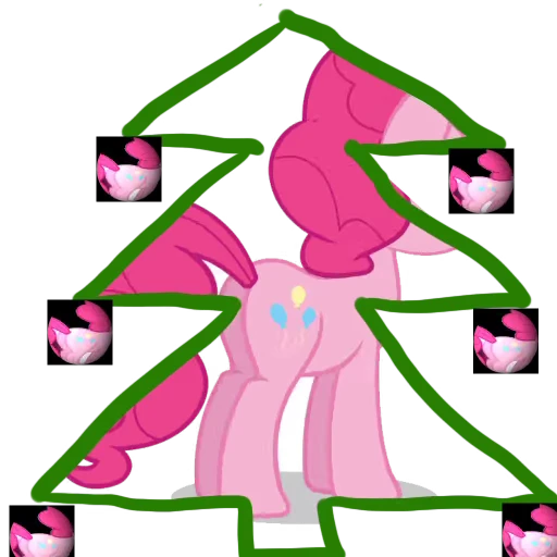🎄 Стикер «Pinki Pie Pony» для Telegram