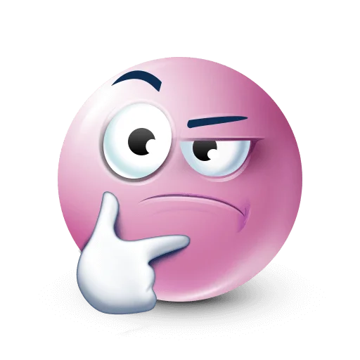 🤔 Стикер «розовые» для Telegram