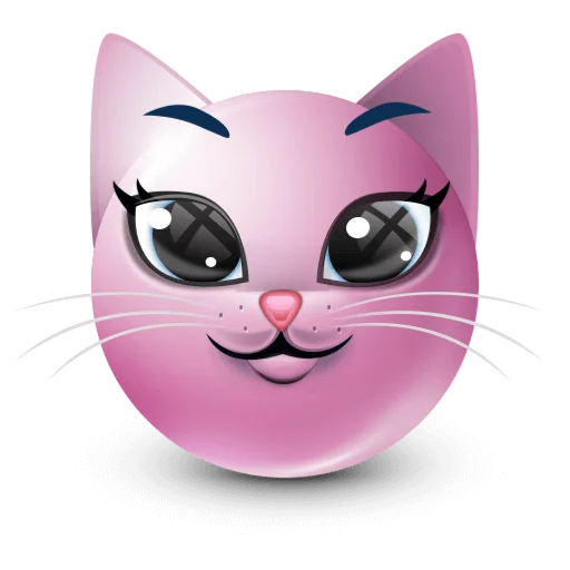 🐱 Стикер «pink facebook» для Telegram