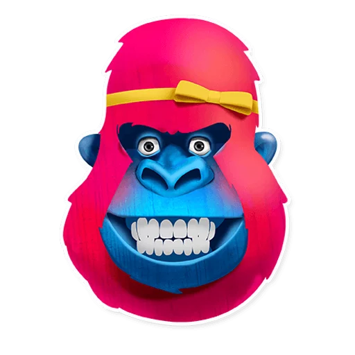 😁 Стикер «Pink Gorilla» для Telegram