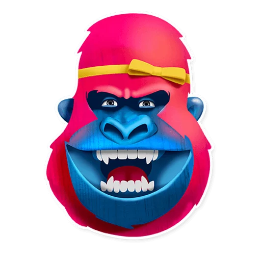 😈 Стикер «Pink Gorilla» для Telegram