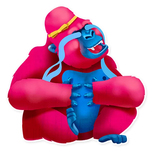 😂 Стикер «Pink Gorilla» для Telegram