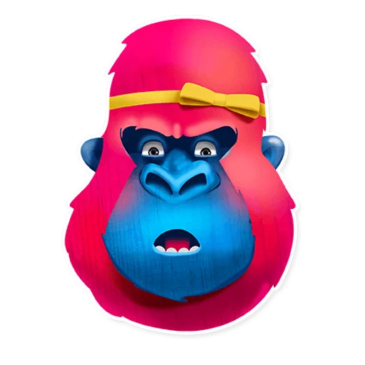 😮 Стикер «Pink Gorilla» для Telegram