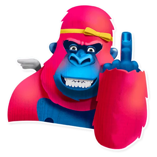 🖕 Стикер «Pink Gorilla» для Telegram