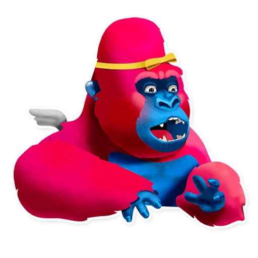😲 Стикер «Pink Gorilla» для Telegram