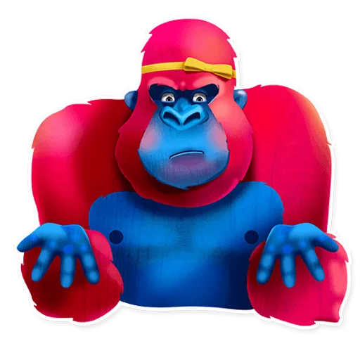 👐 Стикер «Pink Gorilla» для Telegram