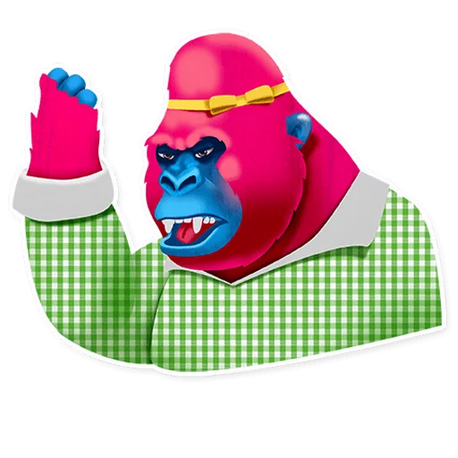 ✊ Стикер «Pink Gorilla» для Telegram