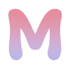 🦄 Эмодзи «Розово-синий градиентом, русские и английские» для Telegram