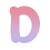 🦄 Эмодзи «Розово-синий градиентом, русские и английские» для Telegram