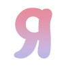 🦄 Эмодзи «Розово-синий градиентом, русские и английские» для Telegram