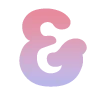 🦄 Эмодзи «Розово-синий градиентом, русские и английские» для Telegram