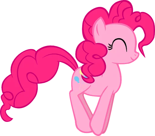 😁 Стикер «Pinki Pie Pony» для Telegram