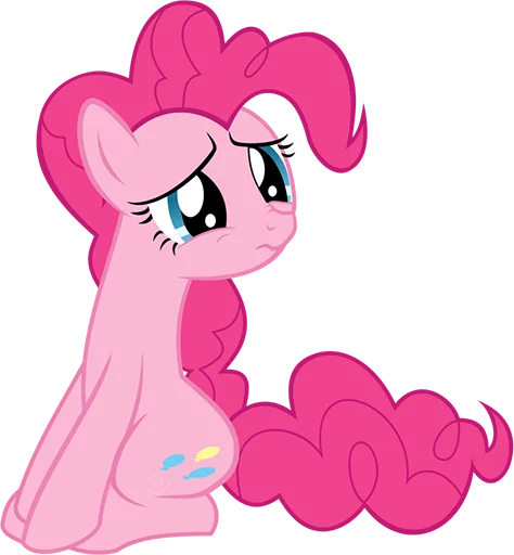 😟 Стикер «Pinki Pie Pony» для Telegram