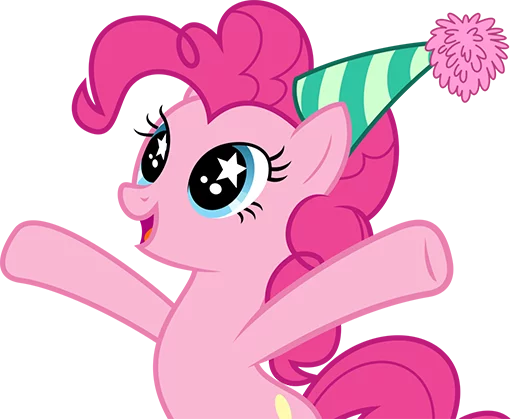 😃 Стикер «Pinki Pie Pony» для Telegram