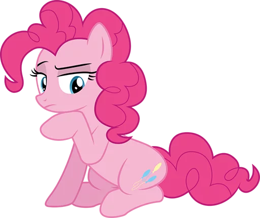 🤔 Стикер «Pinki Pie Pony» для Telegram