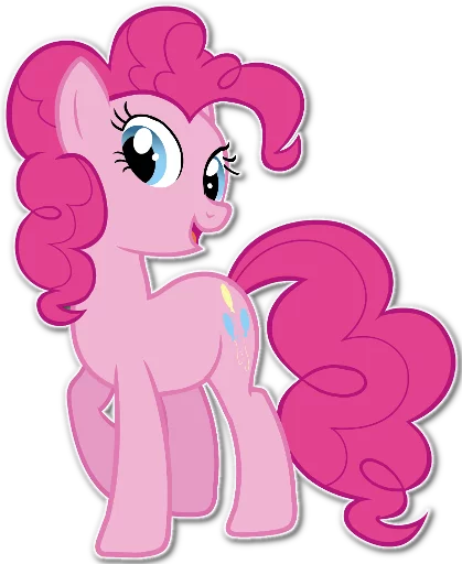 😊 Стикер «Pinkie Pie Division» для Telegram