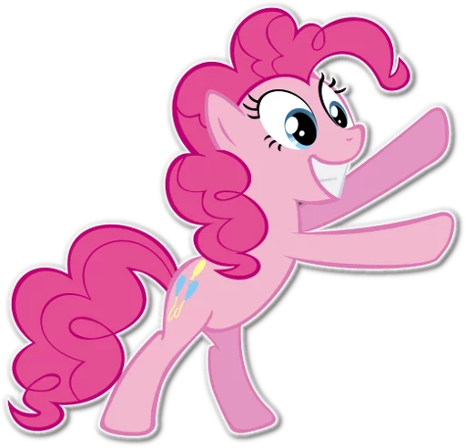 😍 Стикер «Pinkie Pie Division» для Telegram