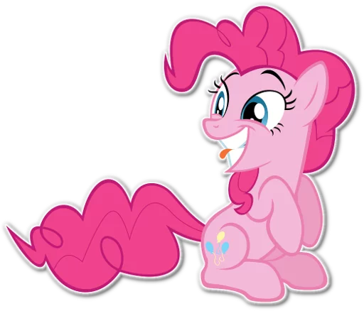 😜 Стикер «Pinkie Pie Division» для Telegram