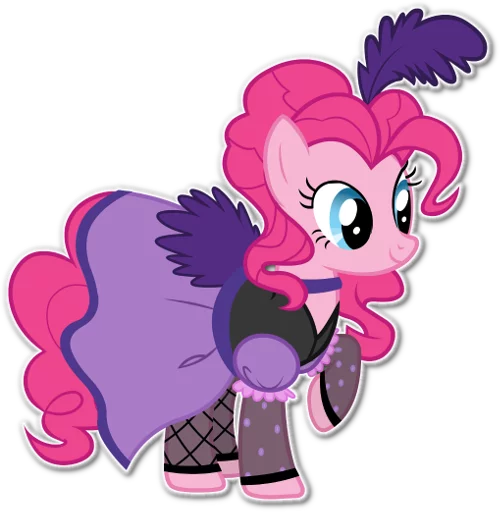👗 Стикер «Pinkie Pie Division» для Telegram