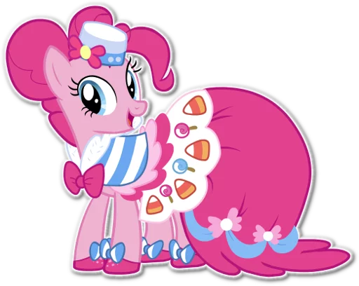 👰 Стикер «Pinkie Pie Division» для Telegram
