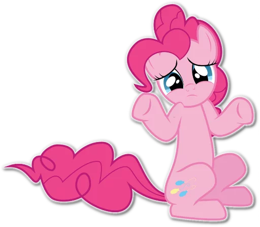 👐 Стикер «Pinkie Pie Division» для Telegram