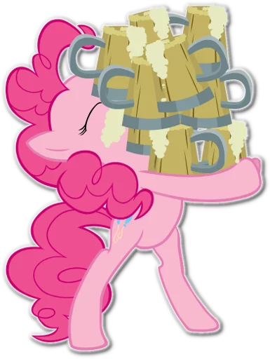🍻 Стикер «Pinkie Pie Division» для Telegram