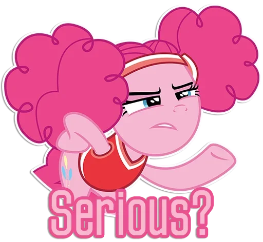 😗 Стикер «Pinkie Pink» для Telegram