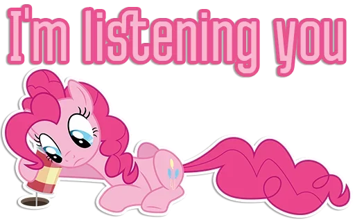 😙 Стикер «Pinkie Pink» для Telegram