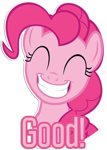 😍 Стикер «Pinkie Pink» для Telegram