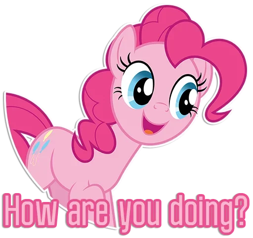 😍 Стикер «Pinkie Pink» для Telegram