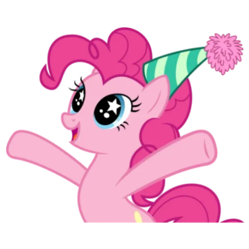 🥳 Стикер «Pinki Pie» для Telegram