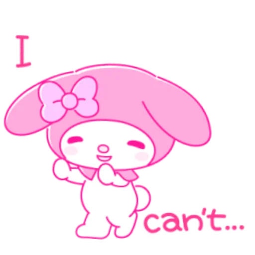 🖼 Стикер «Pink My Melody» для Telegram