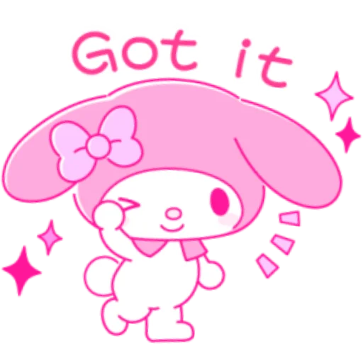🖼 Стикер «Pink My Melody» для Telegram