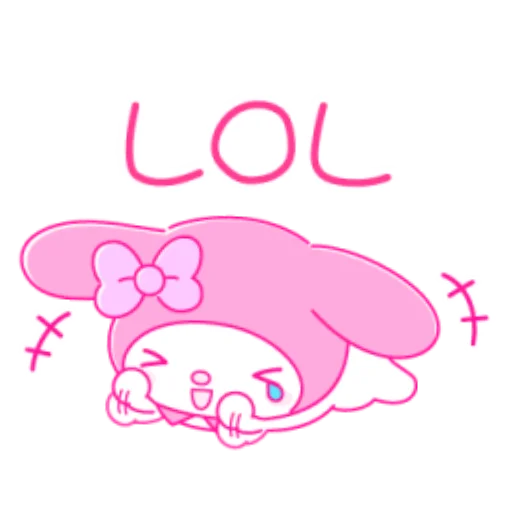 Стикерпак Pink My Melody для Telegram