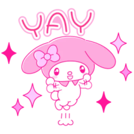 🖼 Стикер «Pink My Melody» для Telegram