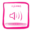 Стикер 44 Pink - розовый набор