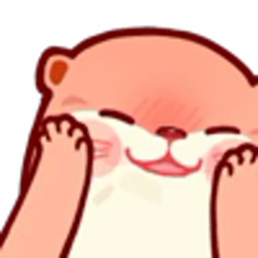 ☺️ Эмодзи «Pink Otter» для Telegram