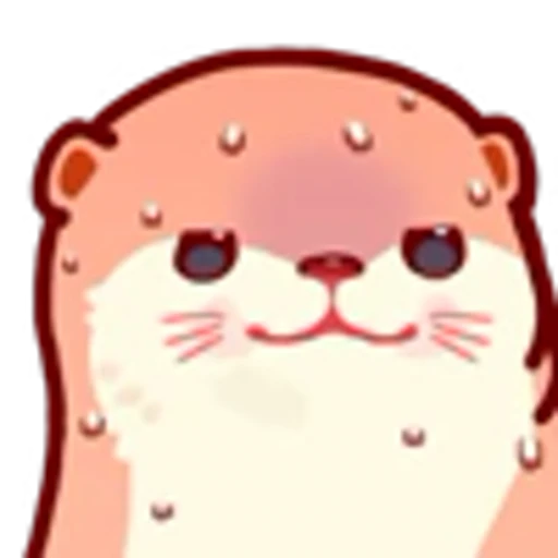 😅 Эмодзи «Pink Otter» для Telegram