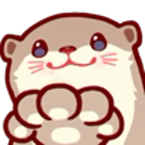 😏 Эмодзи «Pink Otter» для Telegram