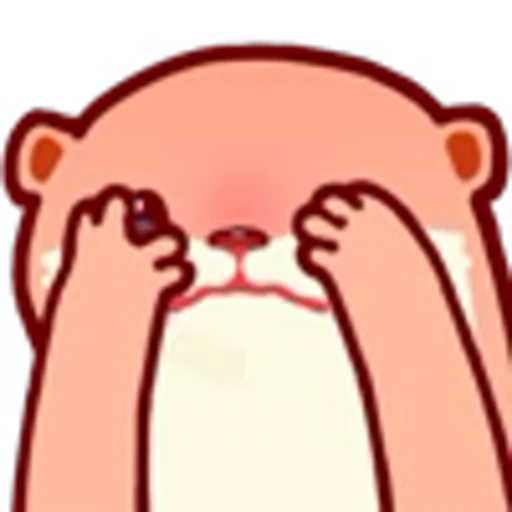🫣 Эмодзи «Pink Otter» для Telegram