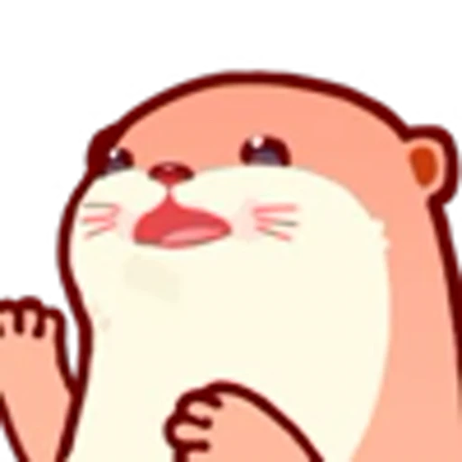 😦 Эмодзи «Pink Otter» для Telegram