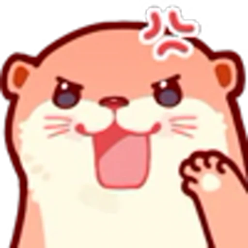 🤬 Эмодзи «Pink Otter» для Telegram