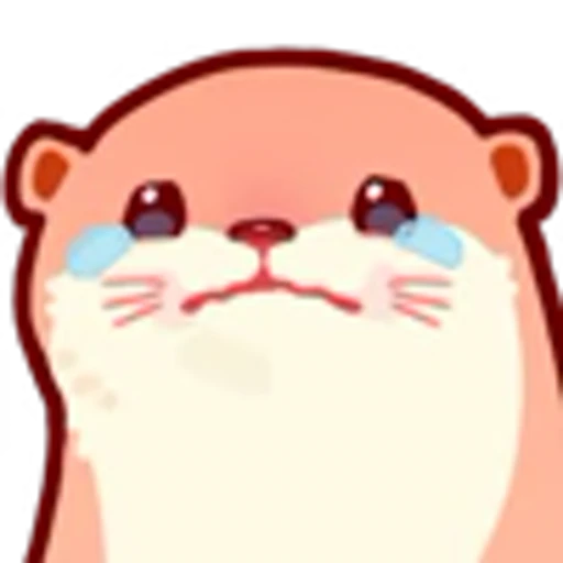 😭 Эмодзи «Pink Otter» для Telegram