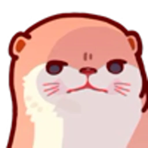 😠 Эмодзи «Pink Otter» для Telegram