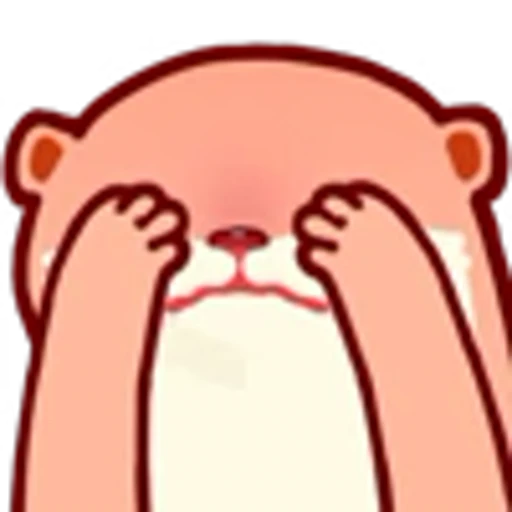 😖 Эмодзи «Pink Otter» для Telegram