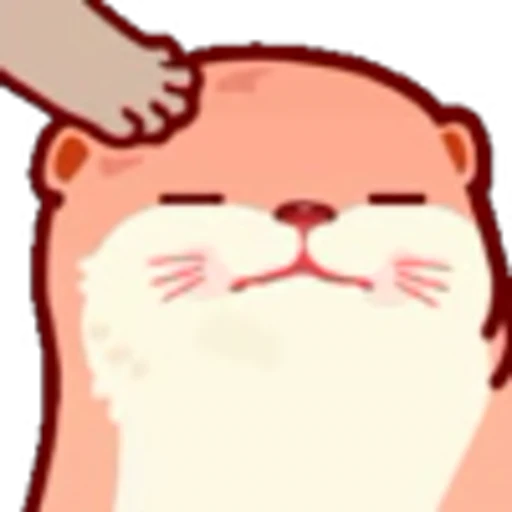 😑 Эмодзи «Pink Otter» для Telegram