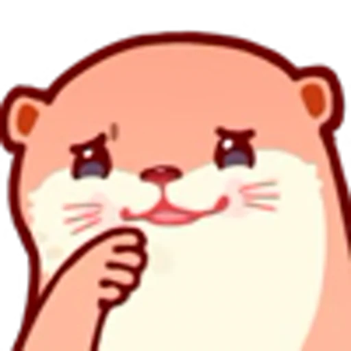 🤭 Эмодзи «Pink Otter» для Telegram
